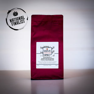 12 ounce roasted coffee from Guatemala Cup of Excellence winning producer.
