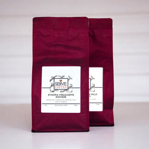 Serve Coffee Single Origin Selections - two 12 ounce pouches